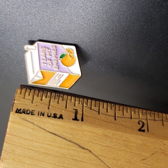 Tears of my enemies juice box enamel fashion pin - Picture 5 of 6